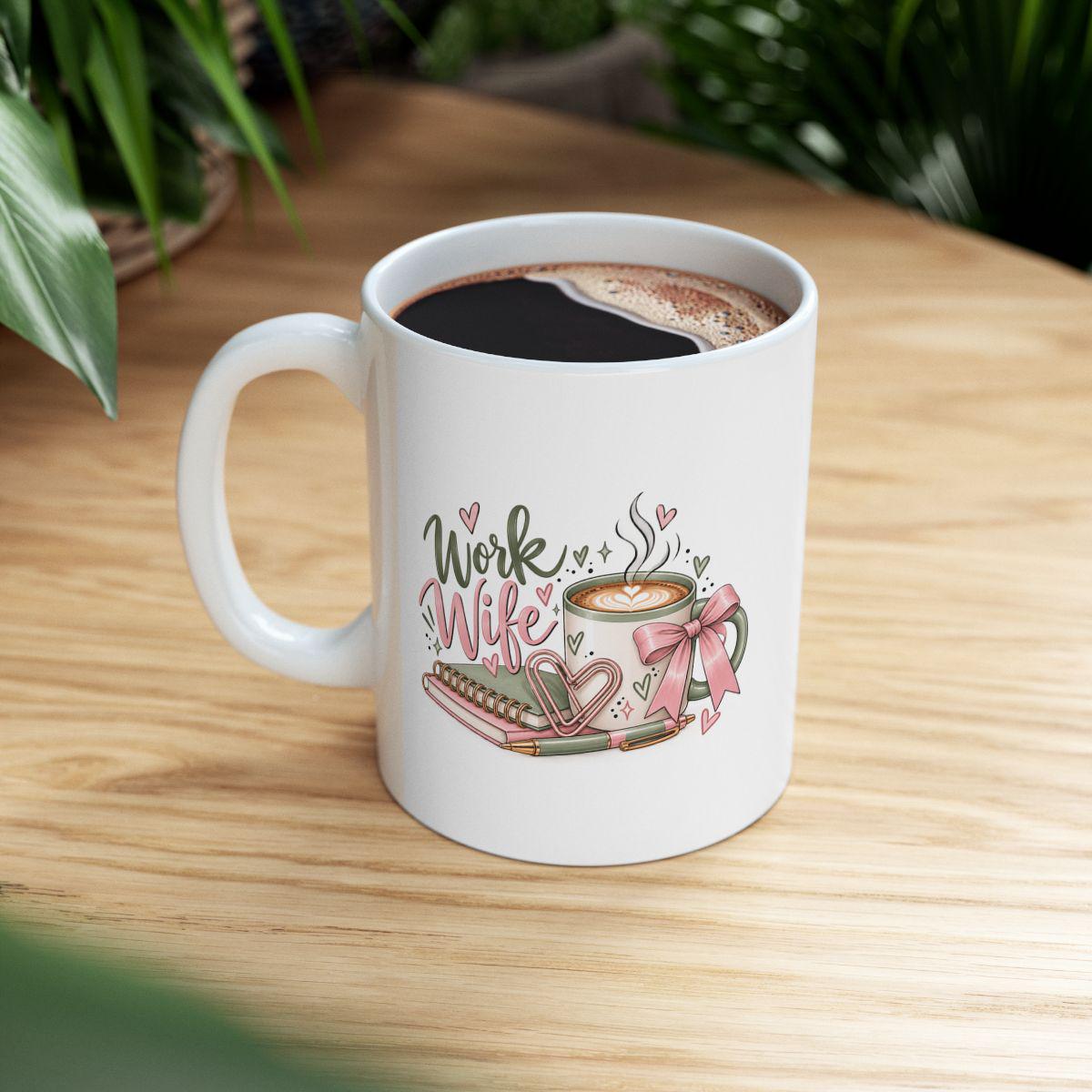 Work Wife Mug | Coworker Bestie Gift | Office Friendship Coffee Cup | Work Bestie Birthday Gift | Secret Santa Gift for Colleague