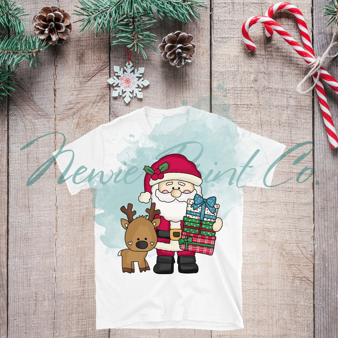 Reindeer Santa - Christmas T-shirt