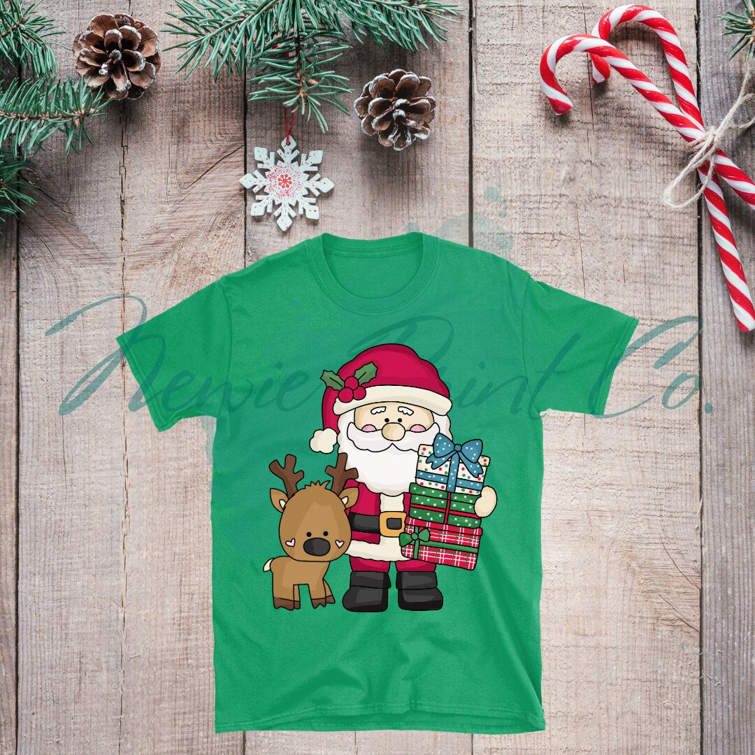 Reindeer Santa - Christmas T-shirt